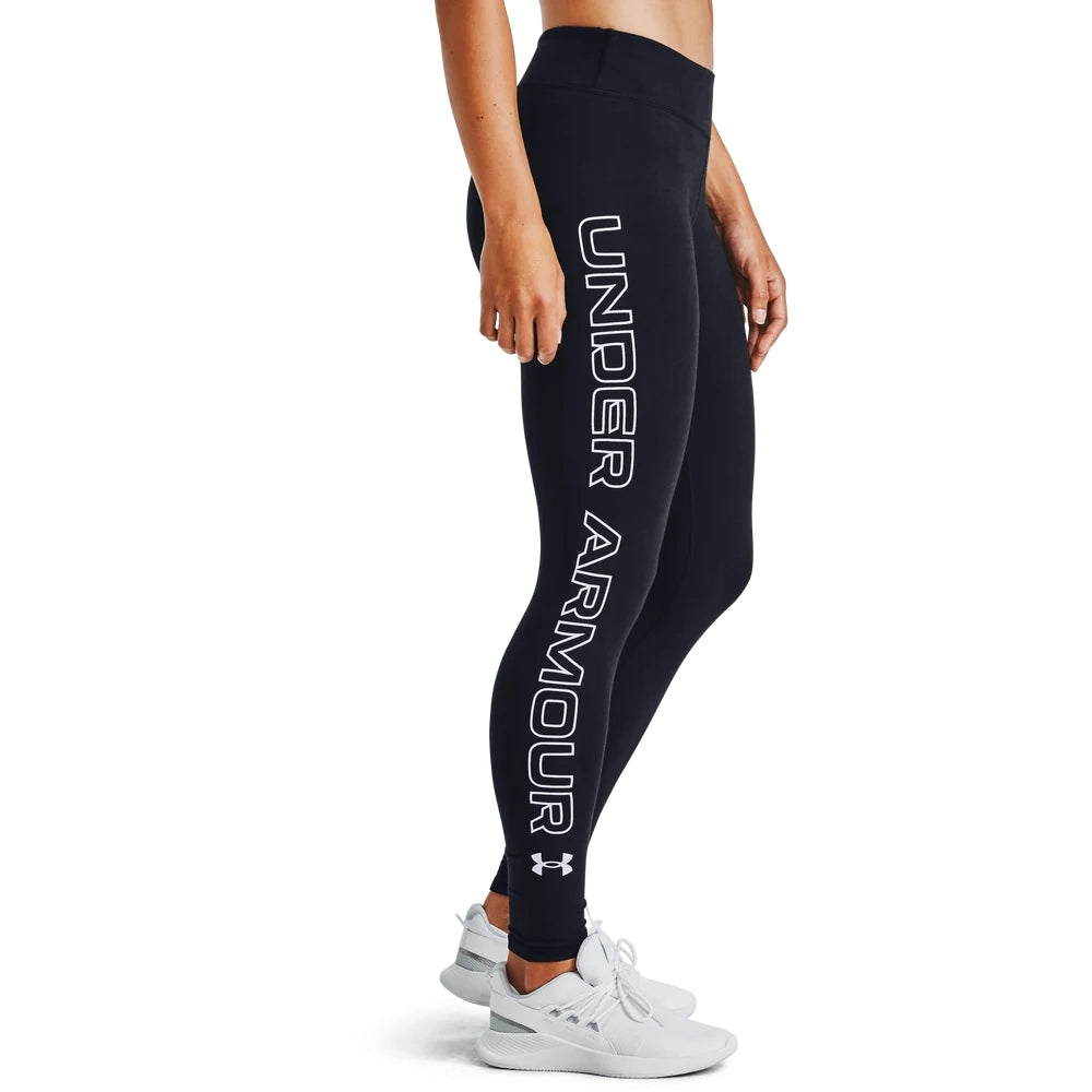 Under Armour Womens Favorite Wordmark Leggings In Black