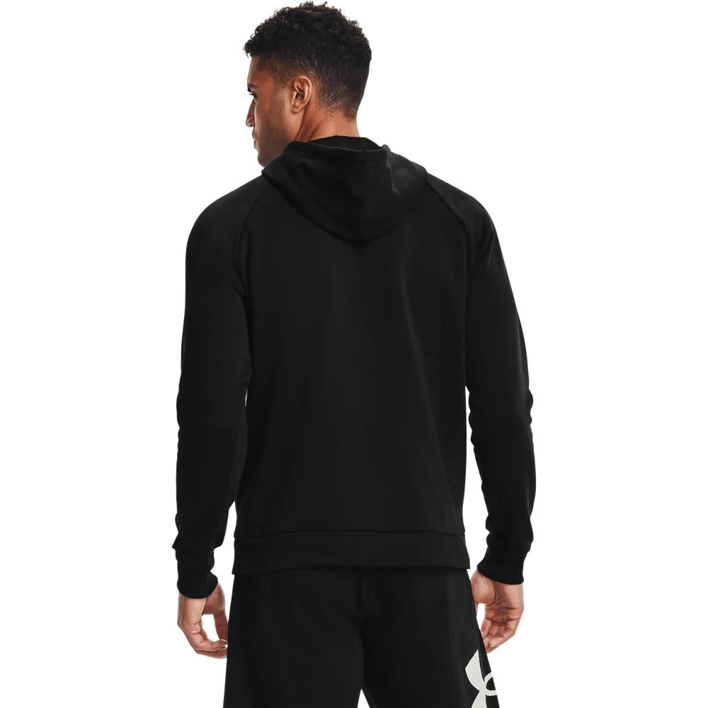 Under Armour Mens Rival Fleece Big Logo Hoodie In Black