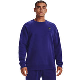 Under Armour Mens Rival Fleece Crew Sweatshirt In Purple