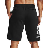Under Armour Mens Rival Fleece Big Logo Shorts In Black