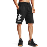Under Armour Mens Rival Fleece Big Logo Shorts In Black