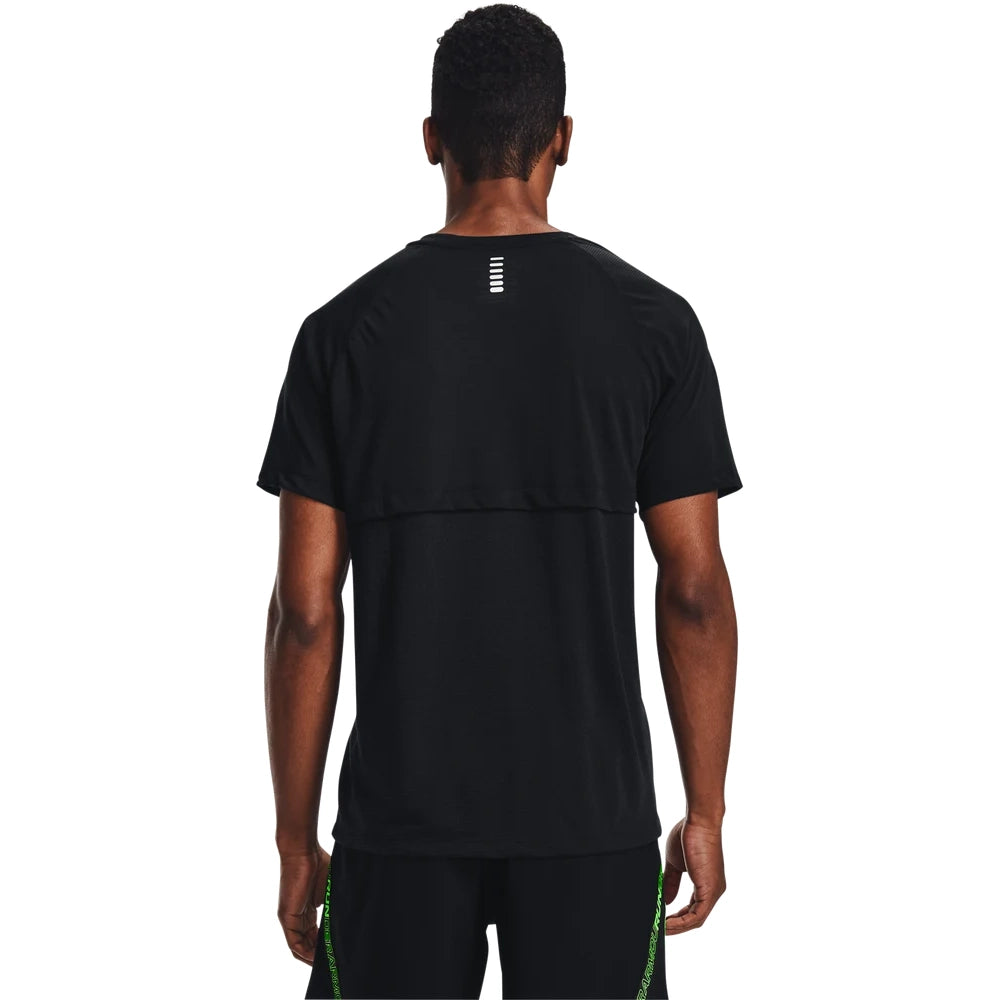 Under Armour Mens Streaker Short Sleeves T-Shirt In Black