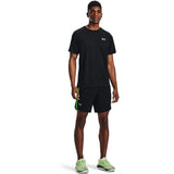 Under Armour Mens Streaker Short Sleeves T-Shirt In Black