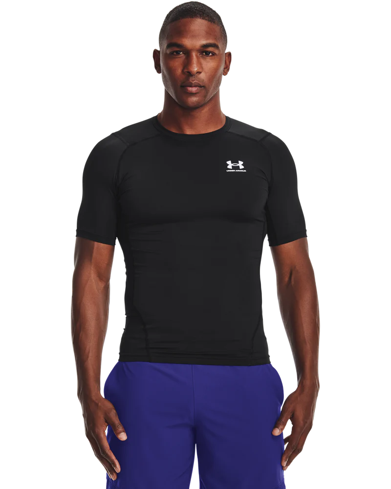 Under Armour Heatgear Armour Comp Short Sleeve In Black