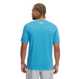Under Armour Mens ABC Camo Boxed Logo Short Sleeves T-Shirt In Blue