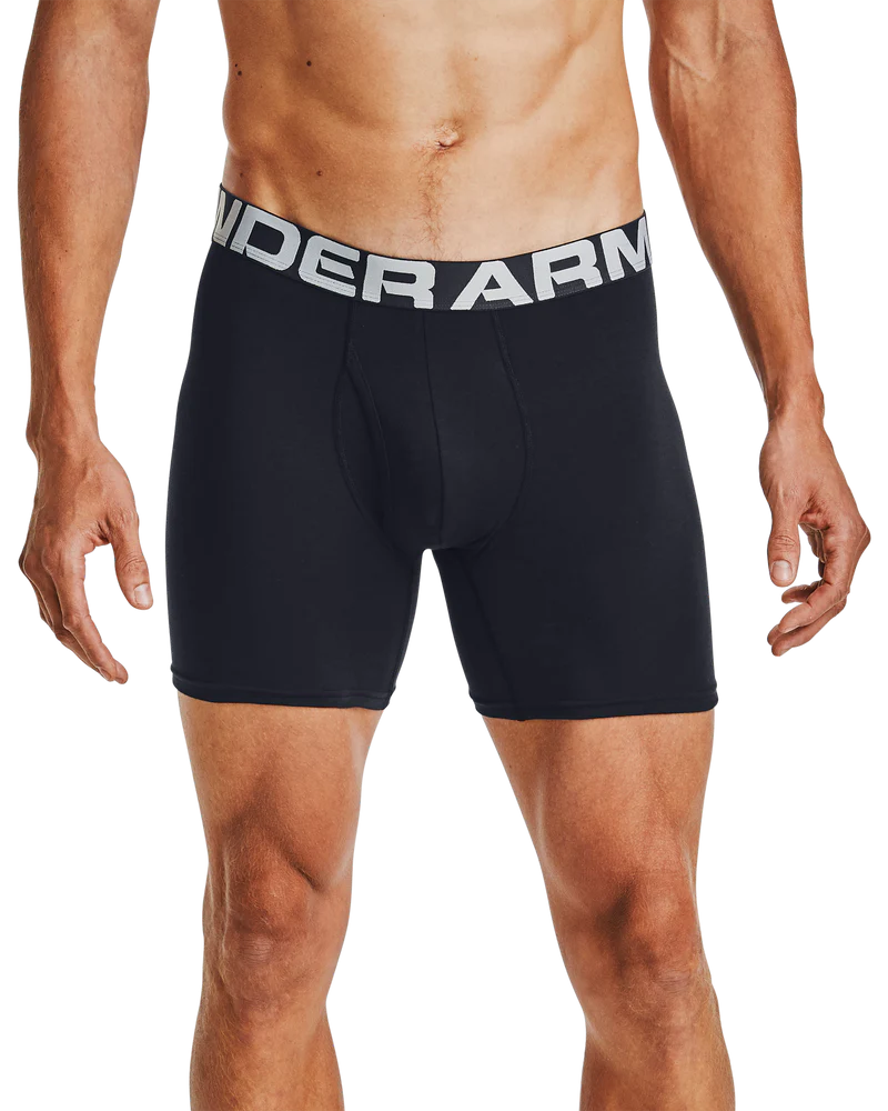 Under Armour 1363617 Charged Cotton 6" Boxerjock In Black