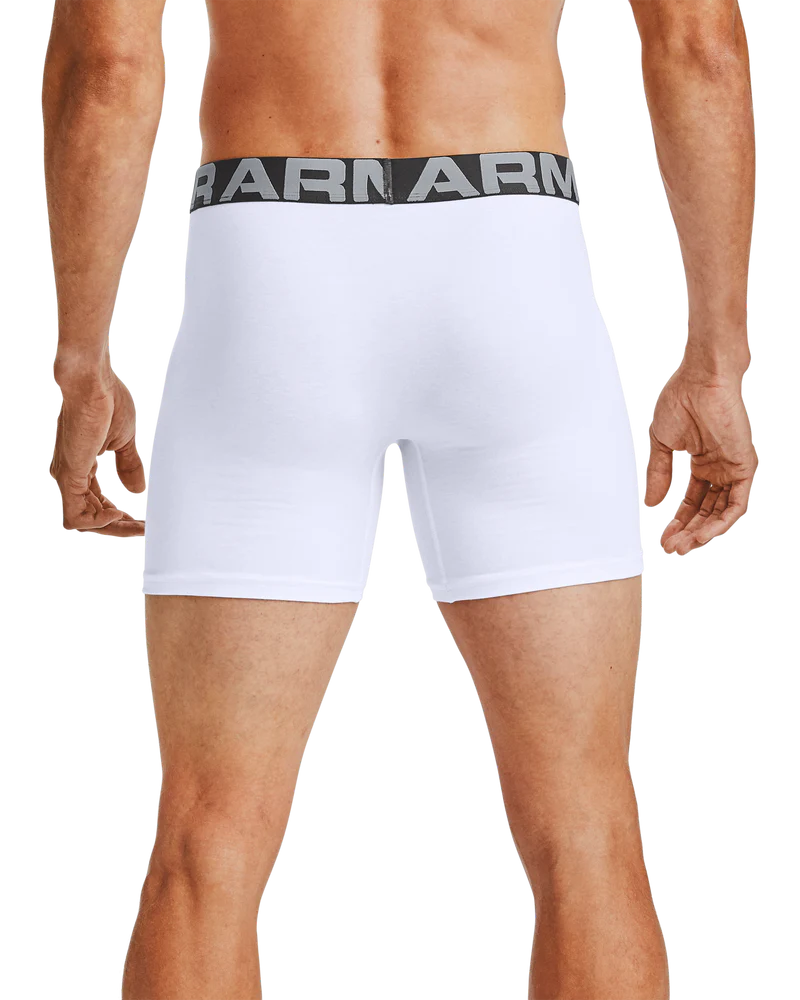 Under Armour Charged Cotton Boxerjock 3 Pack In White