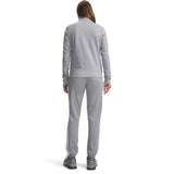 Under Armour Womens Tricot Tracksuit In Light Grey