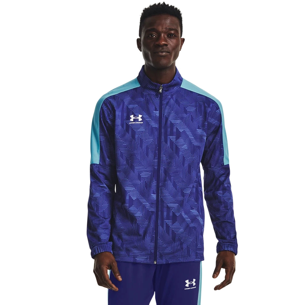 Under Armour Mens Challenger Track Jacket In Navy Multi