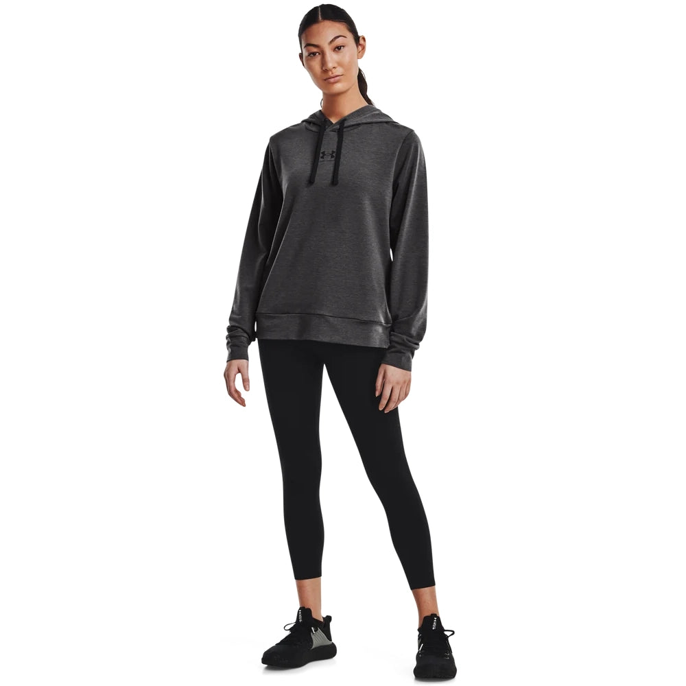 Under Armour Womens Rival Terry Hoodie In Grey
