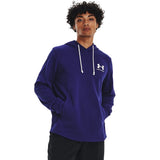Under Armour Mens Rival Terry Hoodie In Purple