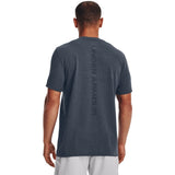 Under Armour Mens Seamless Grid Short Slleves T-Shirt In Downpour Gray