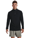 Under Armour Mens Qualifier Armourlifier Run 1/4 Zip T-Shirt In Black