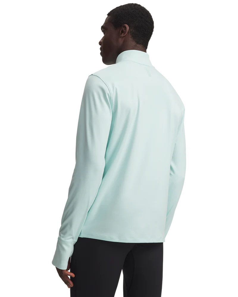 Under Armour Mens Qualifier Run 1/4 Zip T-Shirts In Refresh Mint