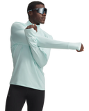 Under Armour Mens Qualifier Run 1/4 Zip T-Shirts In Refresh Mint