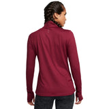 Under Armour Womens Qualifier Run ½ Zip T-Shirt In Maroon