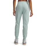 Under Armour Womens Rival Fleece Jogger In Silica Green