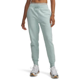 Under Armour Womens Rival Fleece Jogger In Silica Green