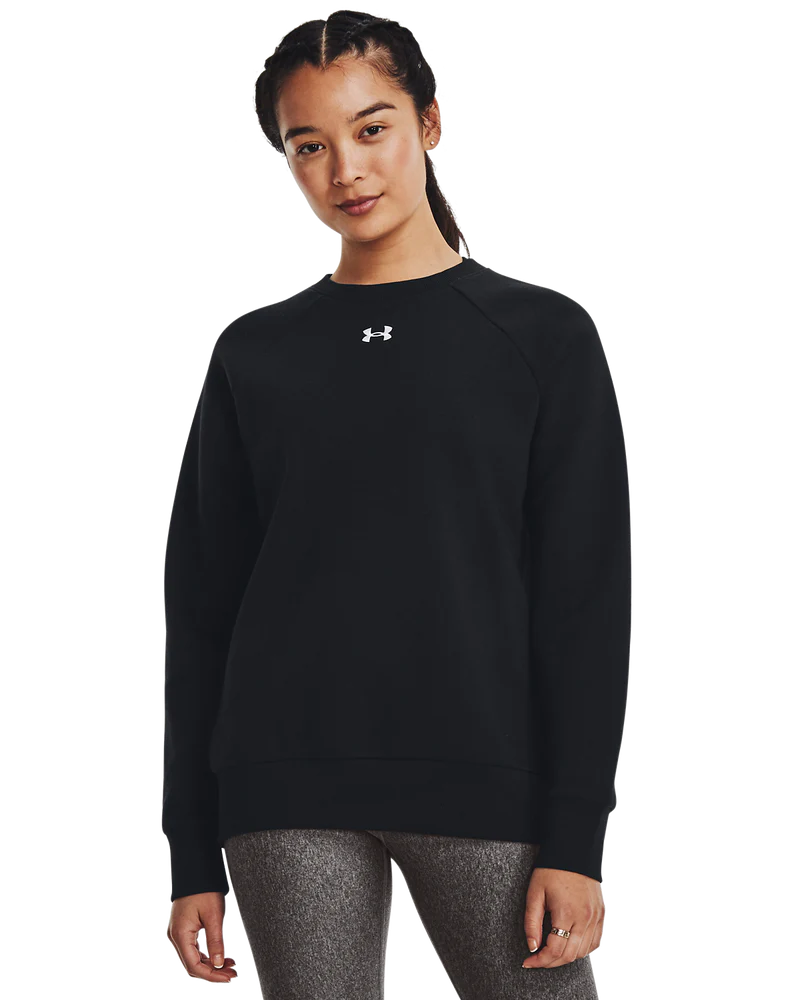Under Armour Women Rival Fleece Crew Black