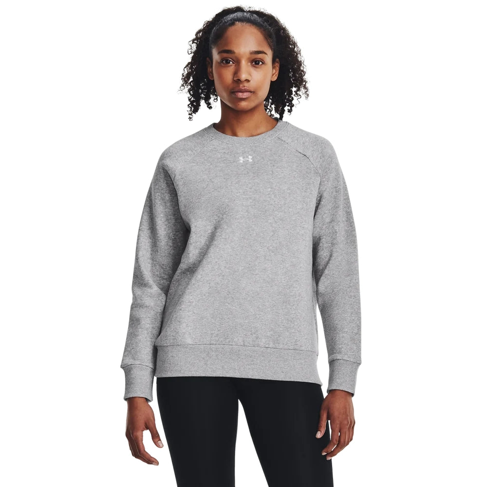 Under Armour Mens Rival Fleece Crew Sweatshirt In Grey