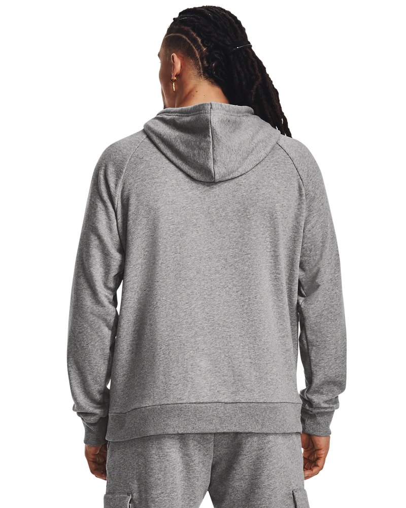 Under Armour Mens Rival Cotton Fleece Hoodie In Grey