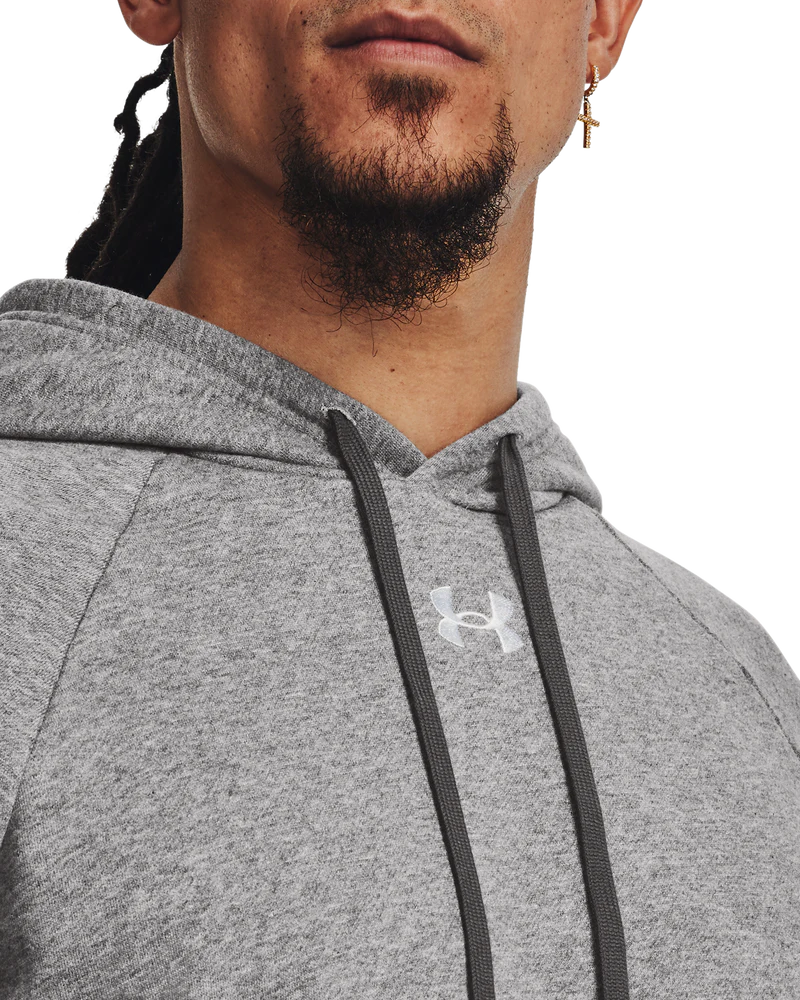 Under Armour Mens Rival Cotton Fleece Hoodie In Grey