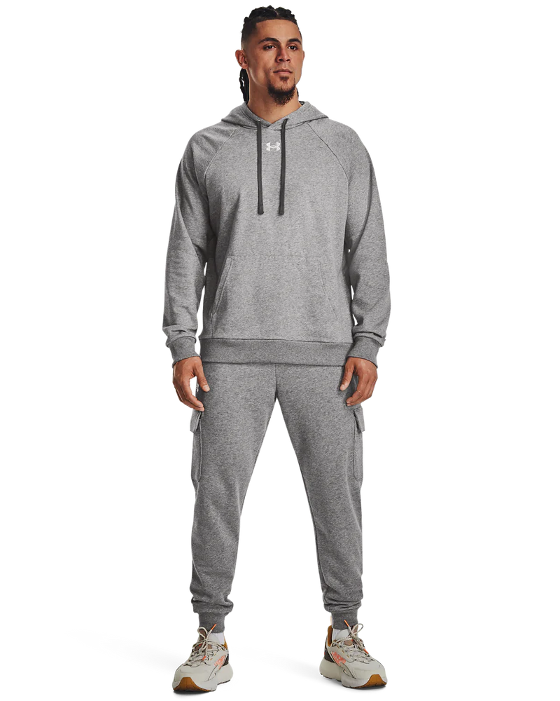 Under Armour Mens Rival Cotton Fleece Hoodie In Grey