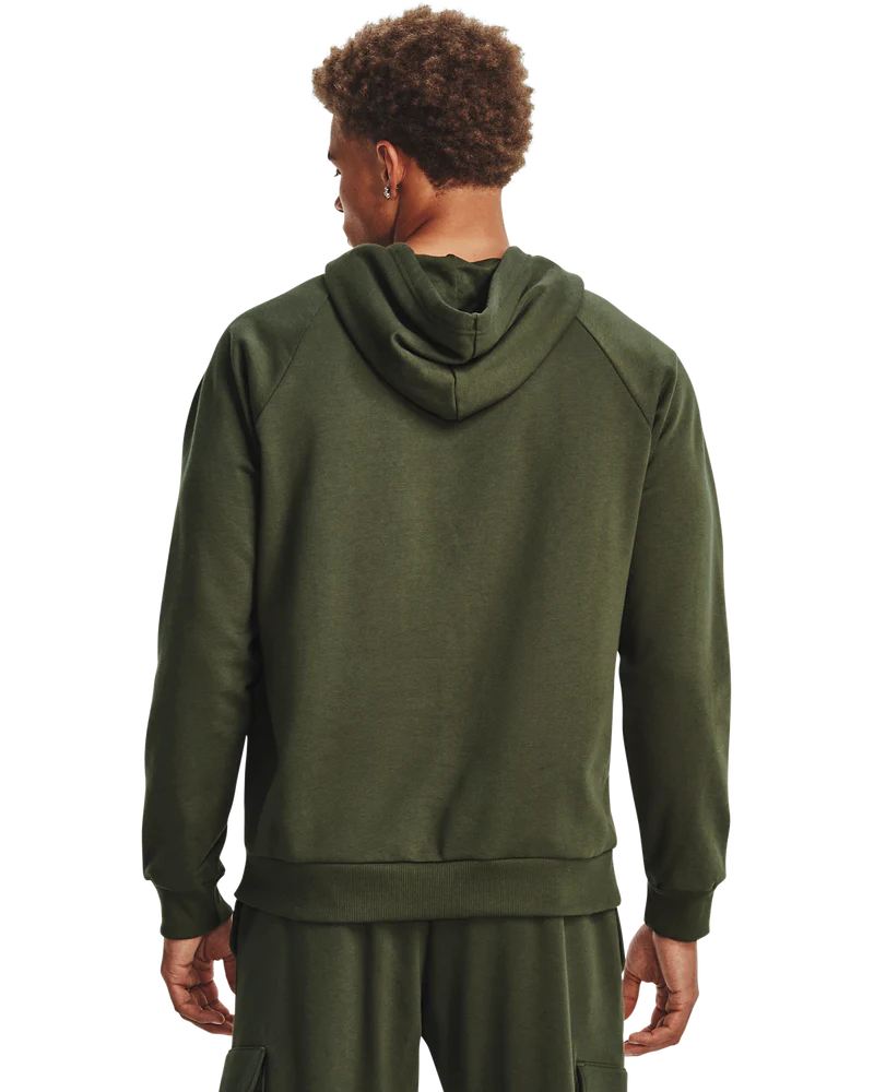 Under Armour Mens Rival Fleece Hoodie In Green