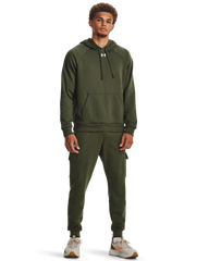 Under Armour Mens Rival Fleece Hoodie In Green