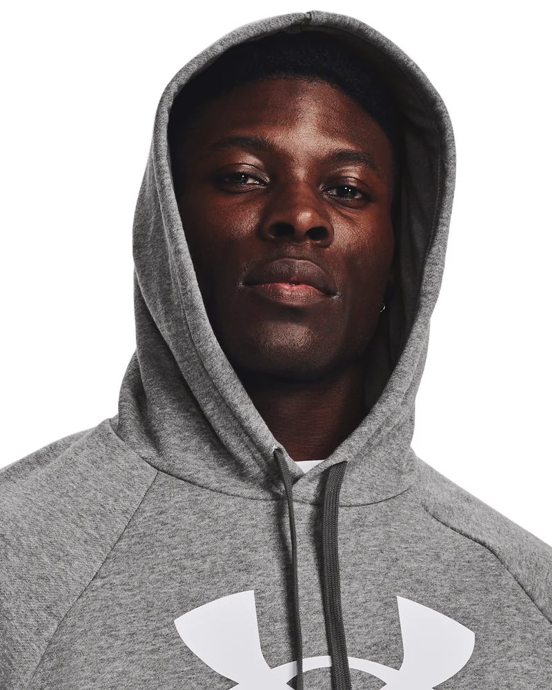 Under Armour Mens Rival Fleece Hoodie In Grey