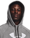 Under Armour Mens Rival Fleece Hoodie In Grey