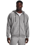 Under Armour Rival Fleece Full-Zip Hoodie In Grey
