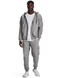 Under Armour Rival Fleece Full-Zip Hoodie In Grey