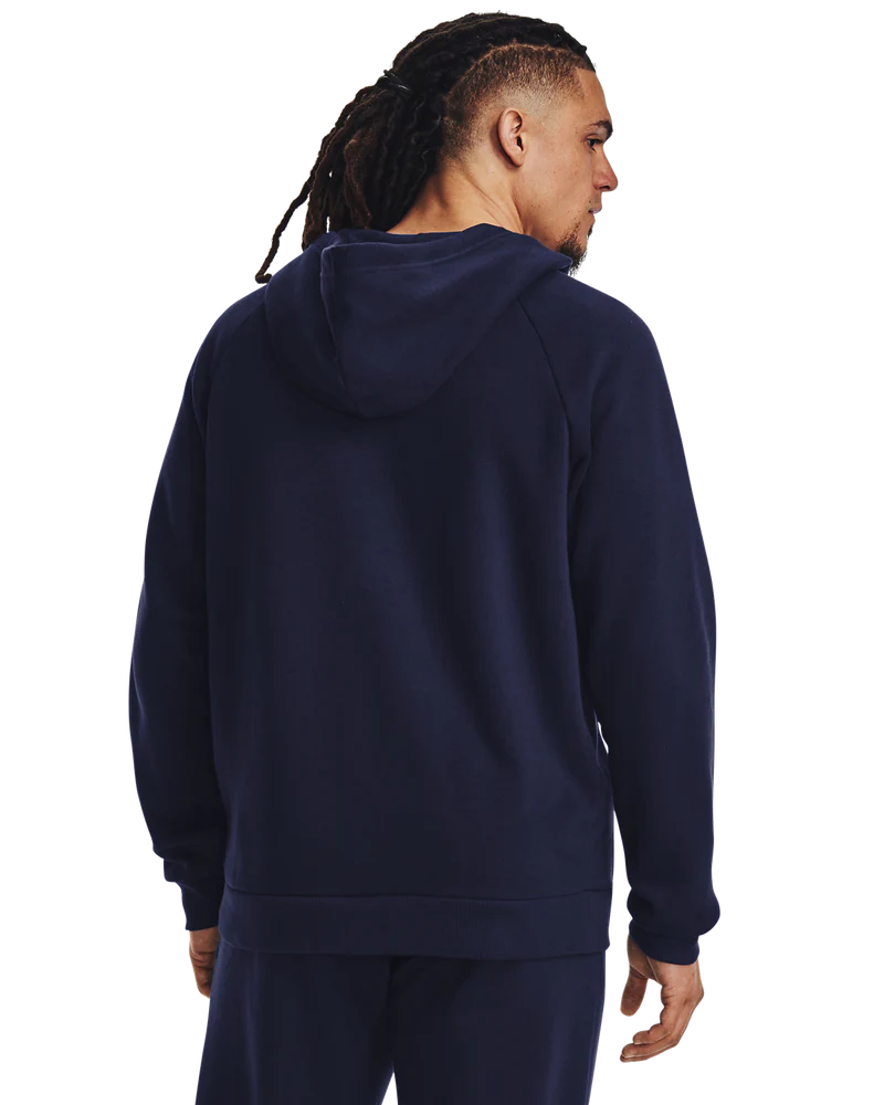 Under Armour Rival Fleece Full-Zip Hoodie In Blue