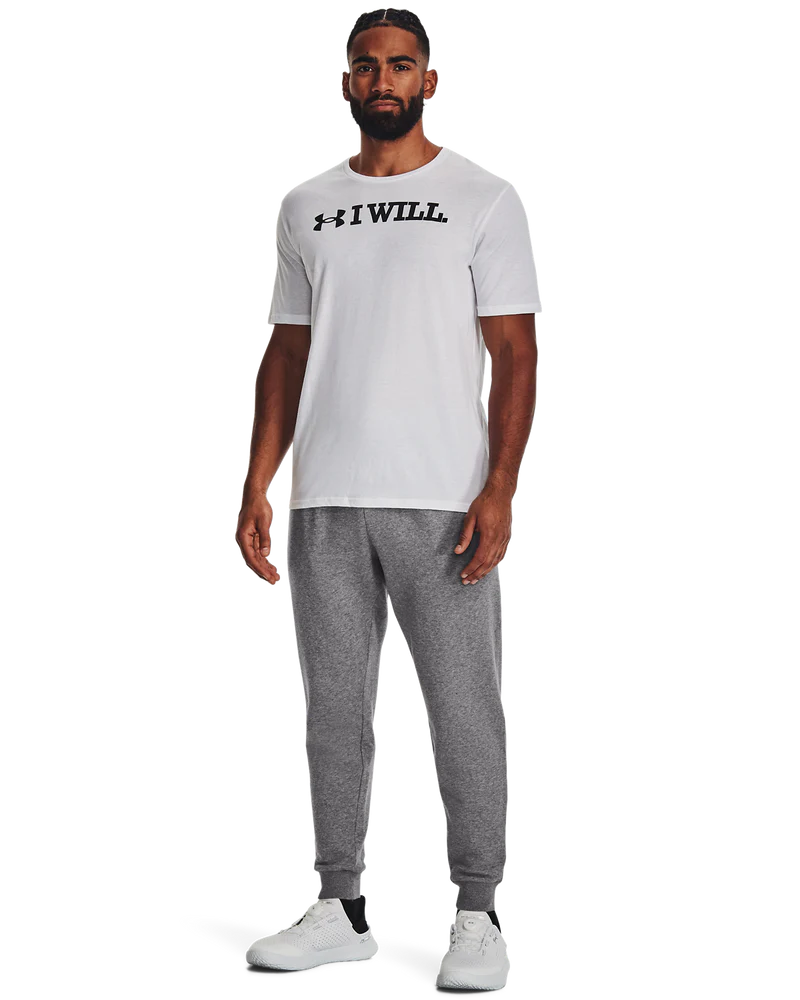 Under Armour Mens Rival Fleece Joggers In Grey