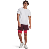 Under Armour Mens Launch 5" 2-In-1 Short In Maroon Multi