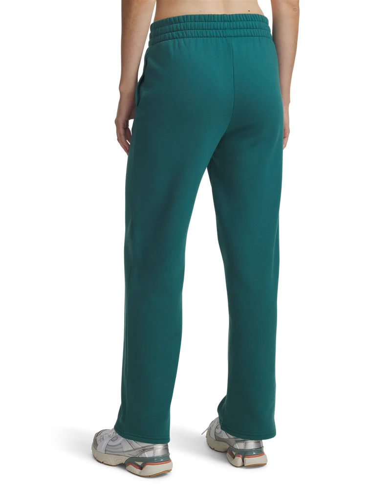 Under Armour Womens Rival Flc Straight Pants In Teal