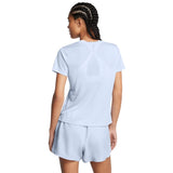 Under Armour Womens Launch Short Sleeves T-Shirt In Sky Blue