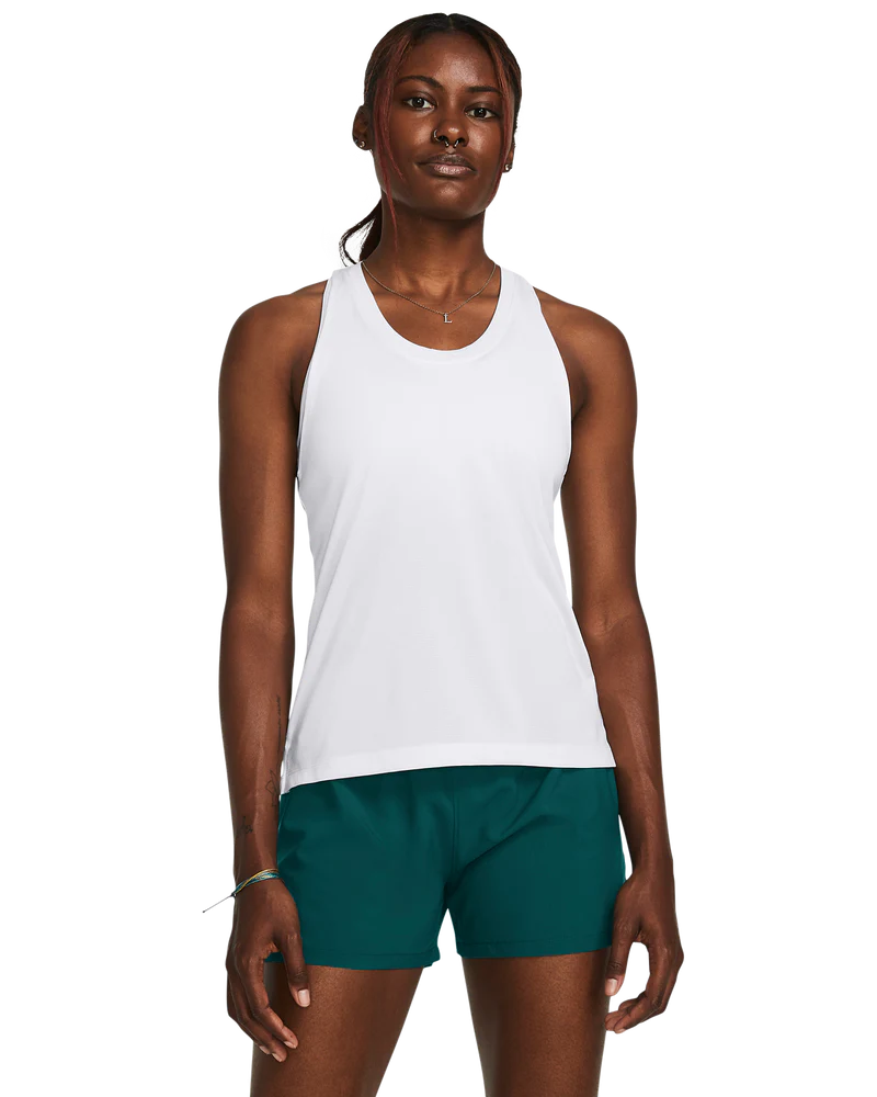 Under Armour Womens Launch Singlet Tank Top In White