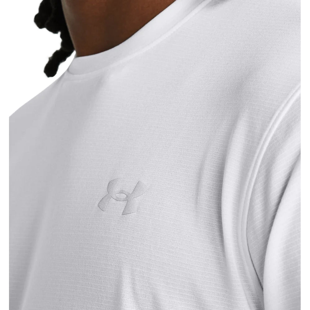 Under Armour Mens Launch Short Sleeve T-Shirt In White