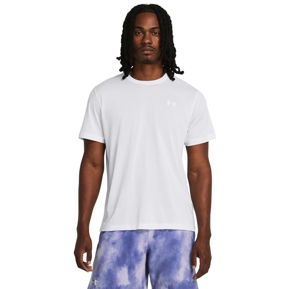 Under Armour Mens Launch Short Sleeve T-Shirt In White