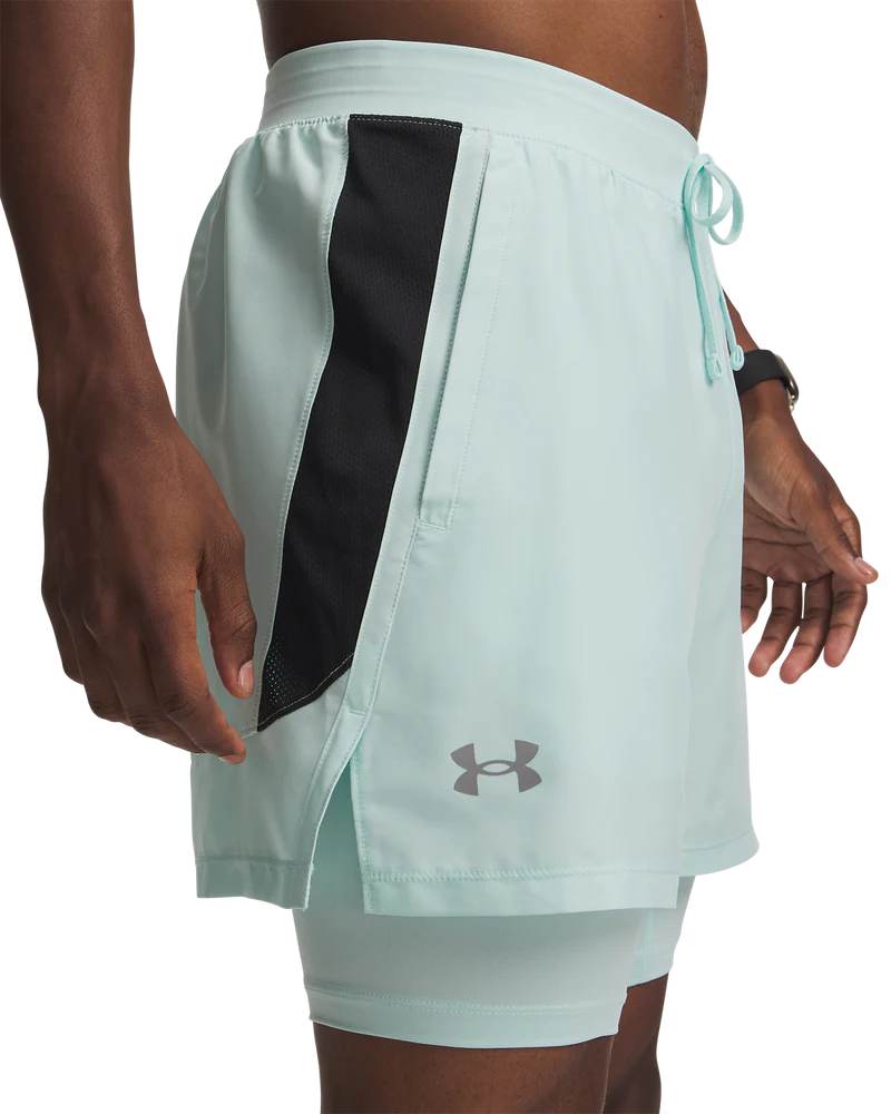 Under Armour Men Launch 5" 2-In-1 Shorts Refresh Mint