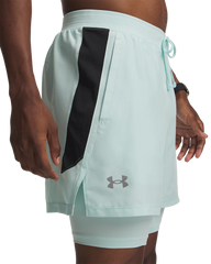 Under Armour Men Launch 5" 2-In-1 Shorts Refresh Mint