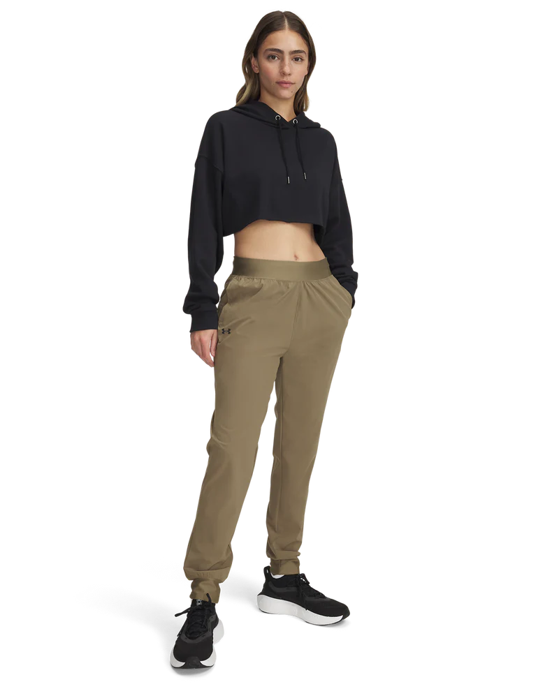 Under Armour Armoursport High Rise Woven Pants In Khaki
