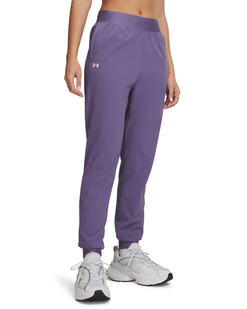 Under Armour Womens Armoursport High Rise Woven Pant In Purple