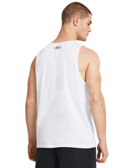 Under Armour Mens Sportstyle Tank Tops In White