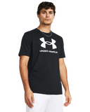 Under Armour Mens Sportstyle Logo T-shirts In Black