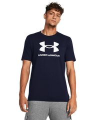 Under Armour Mens Sportstyle Logo T-shirts In Navy