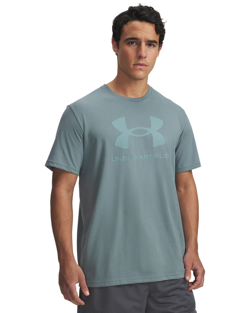 Under Armour Mens Sportstyle Logo T-Shirt In Teal