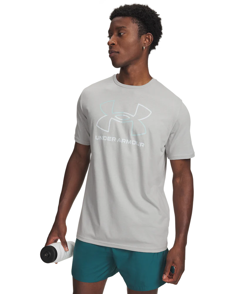 Under Armour Mens Gl Foundation Update Short Sleeves T-Shirt In Grey
